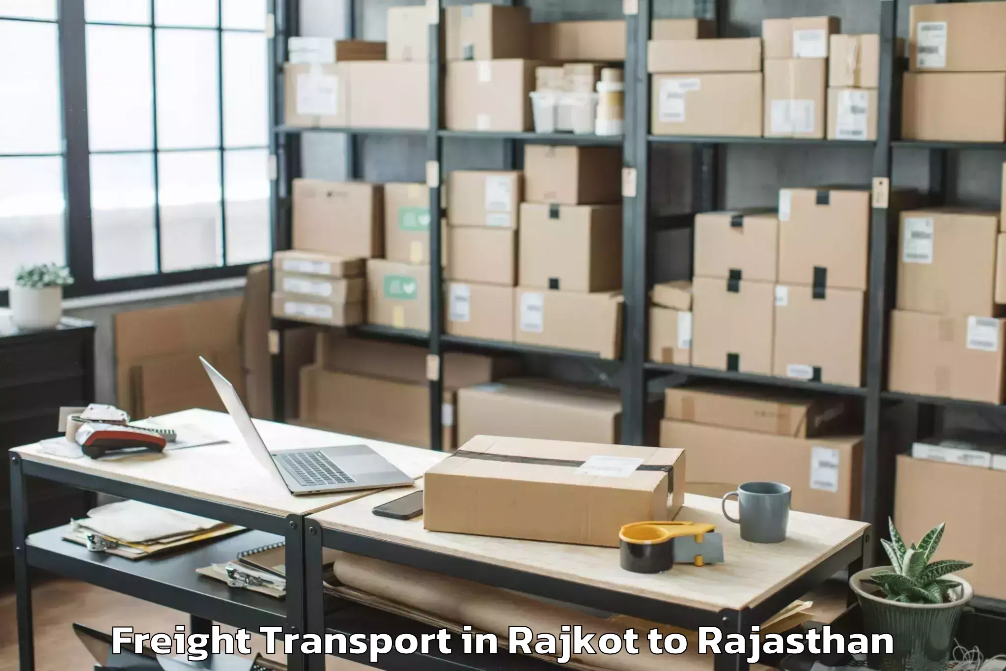 Trusted Rajkot to Chaksu Freight Transport